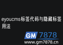 eyoucms標簽代碼與隱藏標簽用法(圖1) eyoucms標簽代碼與隱藏標簽用法(圖1)